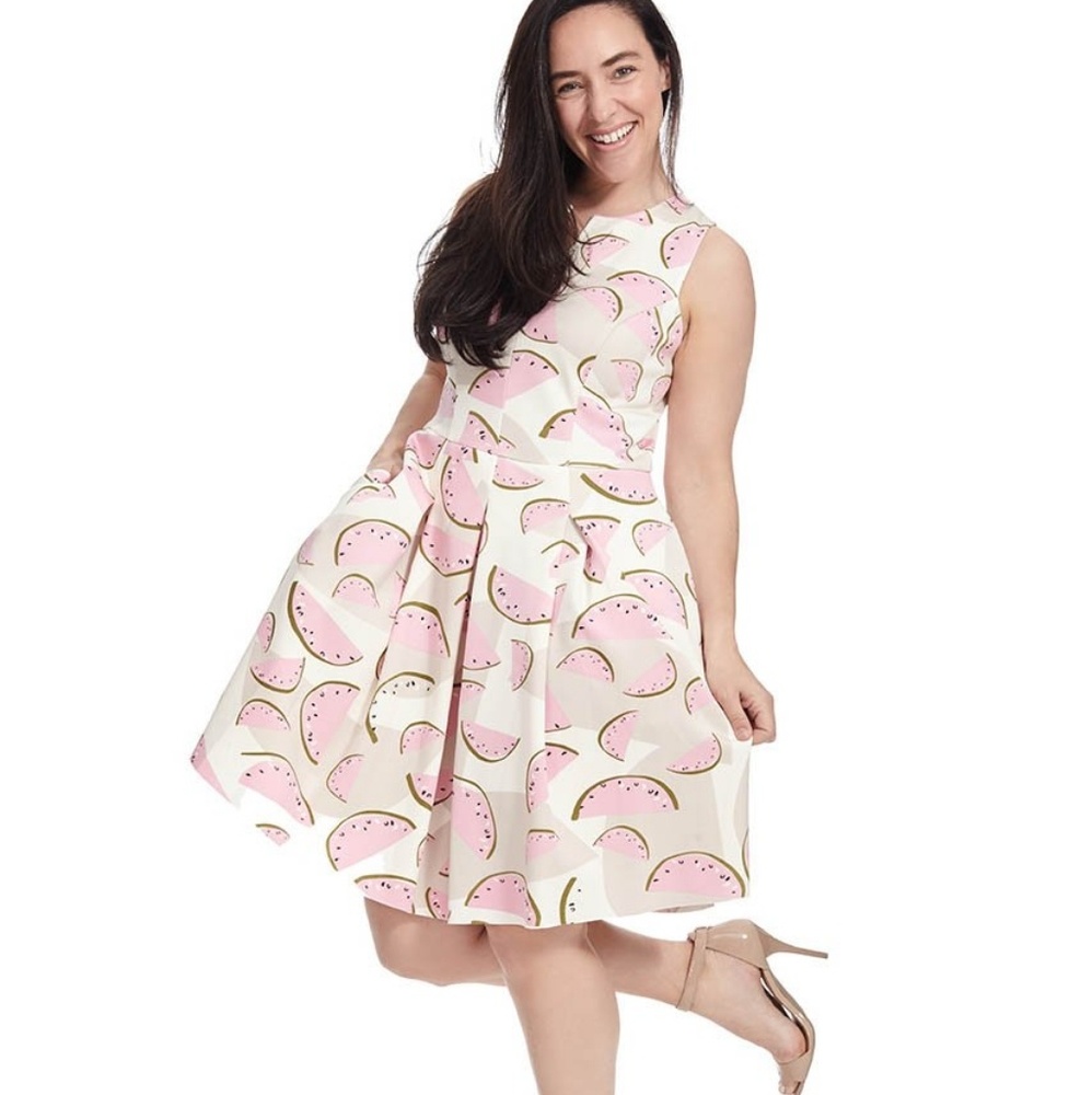 Corey Tessa Dress in Watermelon Print-20